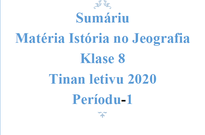 Rezumu Istória no Jeografia Image